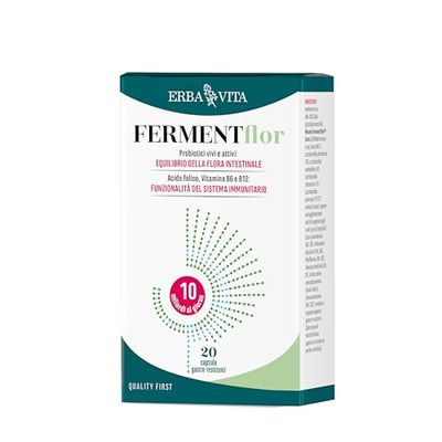 ERBA VITA FermentFlor Forte 20 Capsule integratore alimentare utile per favorire il naturale equilibrio della flora intestinale