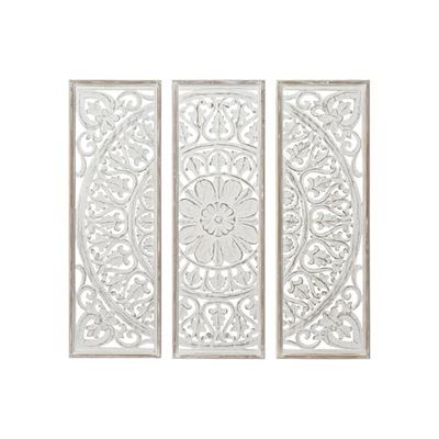 DECORACION PARED SET 3 MDF 120,5X2X120,5 MANDALA