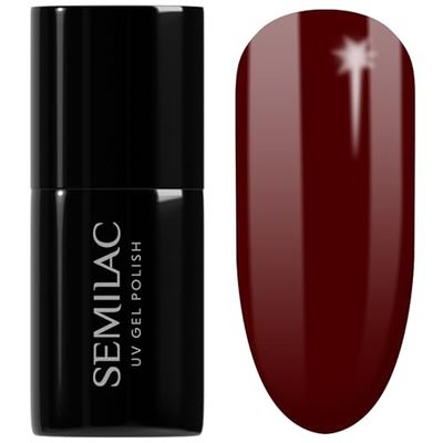 SEMILAC Gel Nail Polish 029 Expresso - Full Coverage Gel Polish - Soak Off Easy To Use LED/UV Nail Lamp - Long Lasting Manicure and Pedicure up to 3 weeks