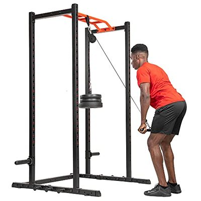 Sunny Health and Fitness LAT - Attacco estraibile unisex per Power Rack e gabbie - SF-XFA006, nero, taglia unica