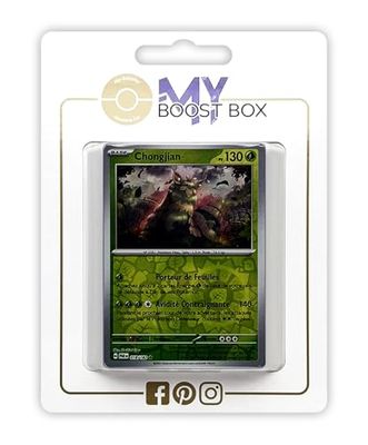 Chonggjian 18/182 Holo ou Reverse (aléatoire) - Myboost X Écarlate et Violet 4 - Faille Paradoxe Coffret de 10 Cartes Pokémon Françaises