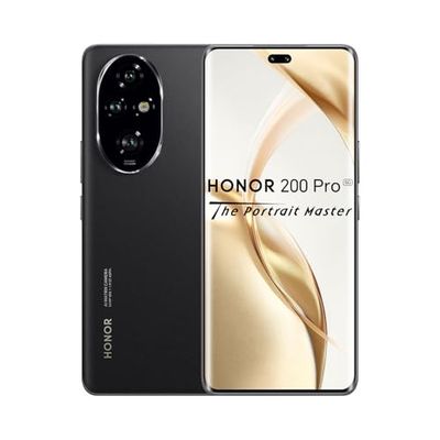 HONOR 200 Pro Smartphone, 5G, 12 GB, 512 GB, 120 Hz, 17 cm (6,78 inch) OLED, hoofdcamera voor portretten met 50 MP, Snapdragon 8s Gen 3, 5200 mAh-accu, Android 14, Dual-SIM, NFC, (zonder oplader),