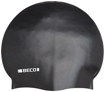 BECO Beermann GmbH & Co. KG Silikonhauben, Unifarbig Gorra, Infantil, Negro, Talla única