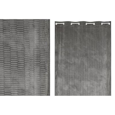 CORTINA POLIESTER 140X260 8 ANILLAS GRIS CLARO