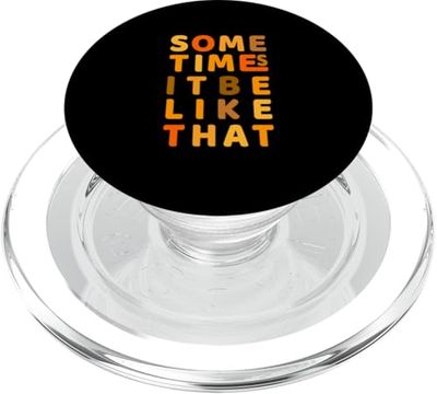 Gráfico naranja It Do Be Like That Though Orange PopSockets PopGrip para MagSafe
