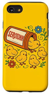 Serotonina Baby Pulcini Design Terapia umorismo carino pollo bambino Custodia per iPhone SE (2020) / 7 / 8