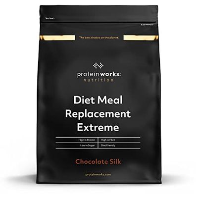 THE PROTEIN WORKS - Substitut De Repas Diététique Extrême | Repas complet 200 calories | Perte de poids | Healthy diet | 16 Servings | Chocolat Onctueux |1kg