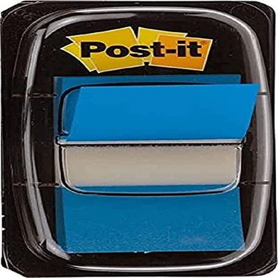 Post-it I680-2 Index 1 dispenser van 50 plakstrips (25,4 x 43,2 mm) blauw