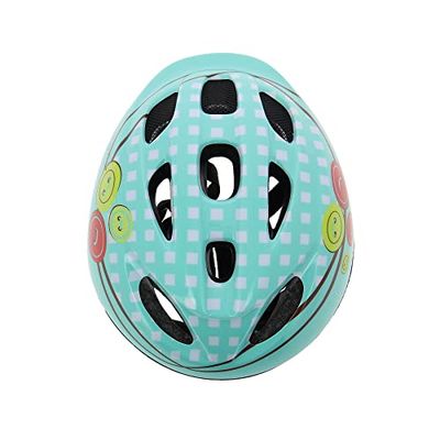 esKapad Fietshelm voor kinderen, maat 46-53 cm, turquoise, uniseks, jeugd, hoofdomtrek tussen 46 en 53 cm