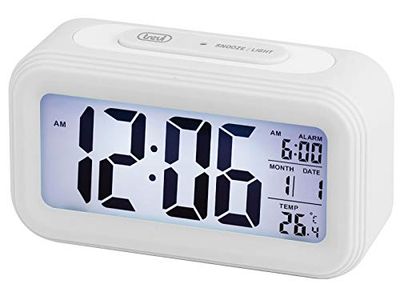 Trevi SLD 3036 D-Reloj termómetro Digital Blanco con Alarma, Unica
