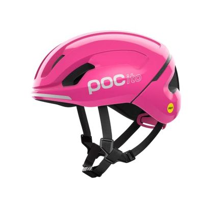 POC POCito Omne MIPS kinderfietshelm is ontworpen om jonge fietsers te helpen hun vaardigheden te ontwikkelen, FLUORESCENT PINK, M (55-58cm)