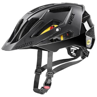 uvex quatro cc MIPS, Cykelhjälm unisex – vuxen, black matt, 56-61 cm
