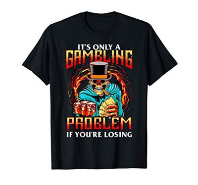 Funny Gambling problem gift / Halloween at the Casino Maglietta