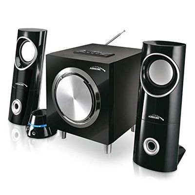Audiocore AC790 2.1 Système d'enceintes multimédia 15 W (R.M.S.) Haut-Parleur Caisson de Basses Bluetooth Radio AUX Lecteur de Carte SD USB