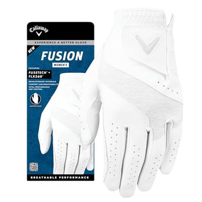 Callaway Golf Fusion Women's Golf Glove 2024, Left Hand (for right handed golfer), M