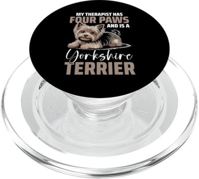 Yorkie Yorkshire Terrier Perro PopSockets PopGrip para MagSafe