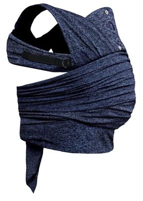 Boppy Comfyfit Evolution Baby Carrier, facile à porter et ajustable, porte-bébé ergonomique pour le front de la maman avec soutien de la tête et de la nuque, larges bretelles nouées