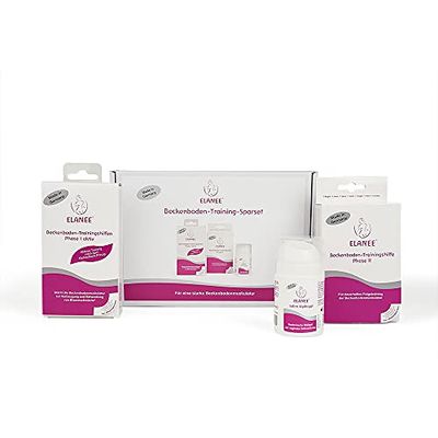 ELANEE Juego de 3 productos de entrenamiento de suelo pélvico con conos vaginales, incluye lubricante a base de agua (760-00)
