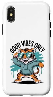 Tigre Dabbing Con Occhiali Da Sole Custodia per iPhone X/XS