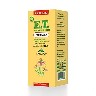 Lemuria - EQUINACEA Extracto Total (Echinacea), Útil para Favorecer las Defensas Naturales del Organismo, con Propiedades Antibacterianas, Antivirales, Antiinflamatorias y Antioxidantes - 100 ml