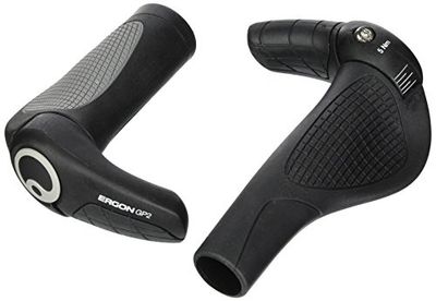 Ergon Gp2-s Rohloff/Nexus Puños para Manillar de Bicicleta, Unisex Adulto, Negro, Talla única