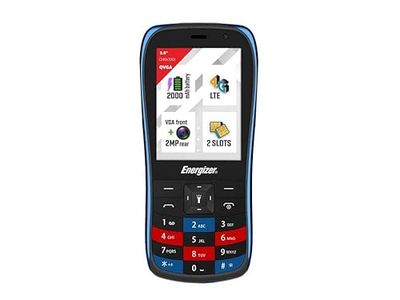 Energizer - Tastiera Fisica Mobile E284S - 4G - Doppia SIM (Nano SIM) - Garanzia 3 Anni - Nero/Blu