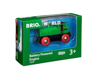 BRIO World Battery Powered Train Engine for Kids Age 3 Years Up - Compatible with all BRIO Railway Sets & Accessories