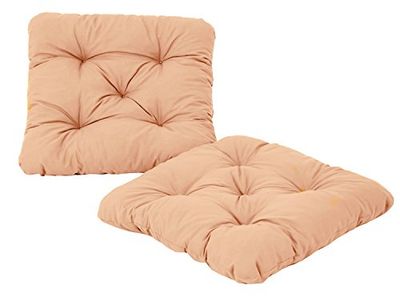 Ambient home Lot de 2 Galettes de chaise EVJE Abricot 50 x 50 x 8 cm 90555