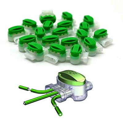 RASENFREUND - 30 Conectores de Cable para Relleno de Grasa, terminales de conexión, bornes de conexión, Cable de limitación para Robot cortacésped, Compatible con Gardena/Bosch,