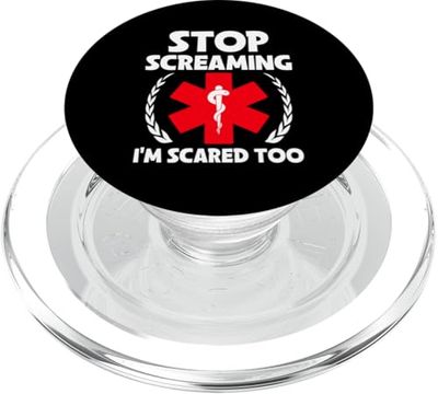 Paramédico retirado de primera respuesta EMT EMT PopSockets PopGrip para MagSafe