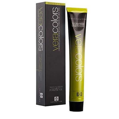 MH Cosmetics VeraColors Teinture capillaire professionnelle avec Aloevera 1/1 Noir Bleu 60 ml