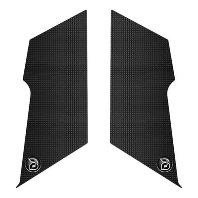 Speedo Angels BLOQ Motorcycle Tank Grips compatible with APRILIA TUAREG 660 (2022-) Tacky Grip - Black