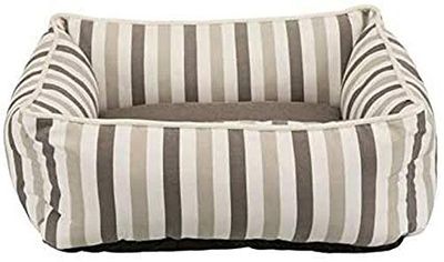 Trixie Lit Kimbo pour Chien, Blanc/Taupe, 60cm X 50cm pour Chien