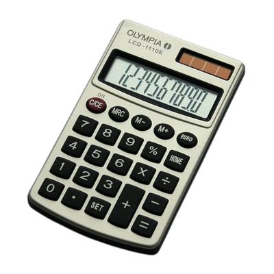 Olympia LCD1110E Calculatrice Argent
