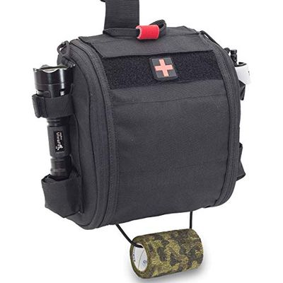 Elite Bags, Quickaid'S Trousse à pharmacie paramédicale Jambe Molle, Polyamide Noir