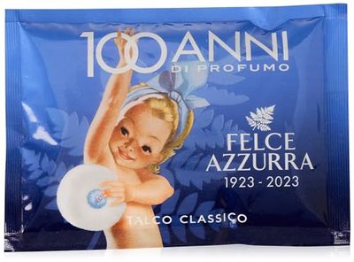 Felce Azzurra - Talco, Polvere Delicata Completamente Naturale, Profumo Classico - Busta, 100 gr