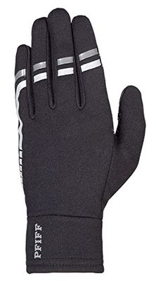 PFIFF 102817 - Guanti da equitazione Silicon, invernali, nero-grigio, XS