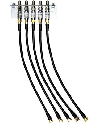 SKT QEW005SET overspanningsbeveiliging hoekset voor 5-voudige multischakelaar (5 x 35 cm patchkabel)