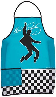 Spoontiques 16456 Elvis Apron, Cotton, Turquoise