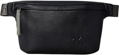 Calvin Klein Riñonera Hombre Cargo Waistbag con cremallera, Negro (Black/Black), Talla Única