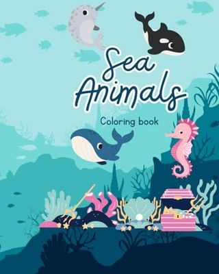 Sea Animals: Coloring book