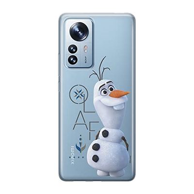 ERT GROUP mobiel telefoonhoesje voor Xiaomi 12 PRO origineel en officieel erkend Disney patroon Olaf 004 optimaal aangepast aan de vorm van de mobiele telefoon, gedeeltelijk bedrukt