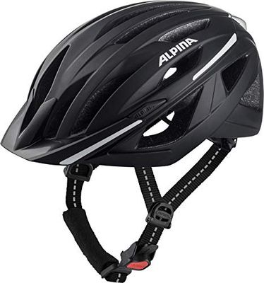 ALPINA HAGA cykelhjälm, unisex – vuxna, svart matt, 51-56