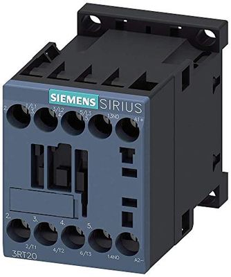 Siemens 3RT2016-1BB41 Schaagnet, 3 sluiters, 4 kW, 24 V/DC 9 A, met hulpcontact, 1 st.