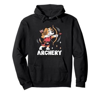 Beagle Giocare Cane Tiro Con L'arco Arciere Sport Atleta Gioco Bambini Felpa con Cappuccio