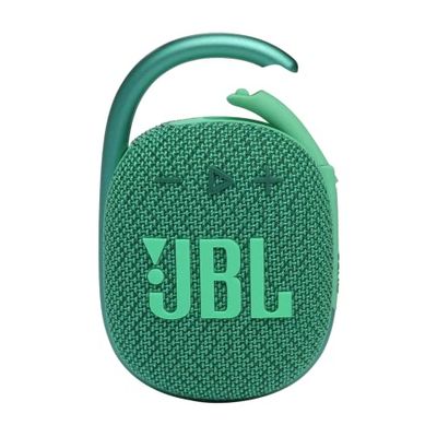 JBL CLIP 4 ECO Speaker Bluetooth Portatile, Cassa Altoparlante Wireless Compatta con Moschettone e Materiali Riciclati, Resistente ad Acqua e Polvere IP67, fino a 10 h di Autonomia, USB, Verde