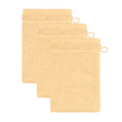 Frottana Guante de Lavado Pearl de 15 x 20 cm, 100% algodón, Juego de 3 Unidades