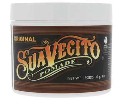 Suavecito Pomade Original Hold, Pomada para el Cabello de Agarre Medio para Hombres, Cera a Base de Agua de Brillo Medio, Fácil de Lavar, Agarre Duradero para Todo Tipo de Peinados, 4oz/113g