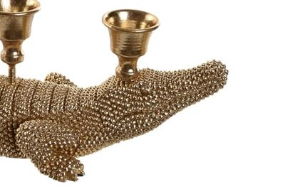 FIGURA RESINA 42,5X12,5X11,5 CANDELABRO DORADO