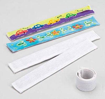 Baker Ross Projete as suas próprias pulseiras com velcro para crianças - enchimento de ananás bolsa de festa (embalagem de 5)